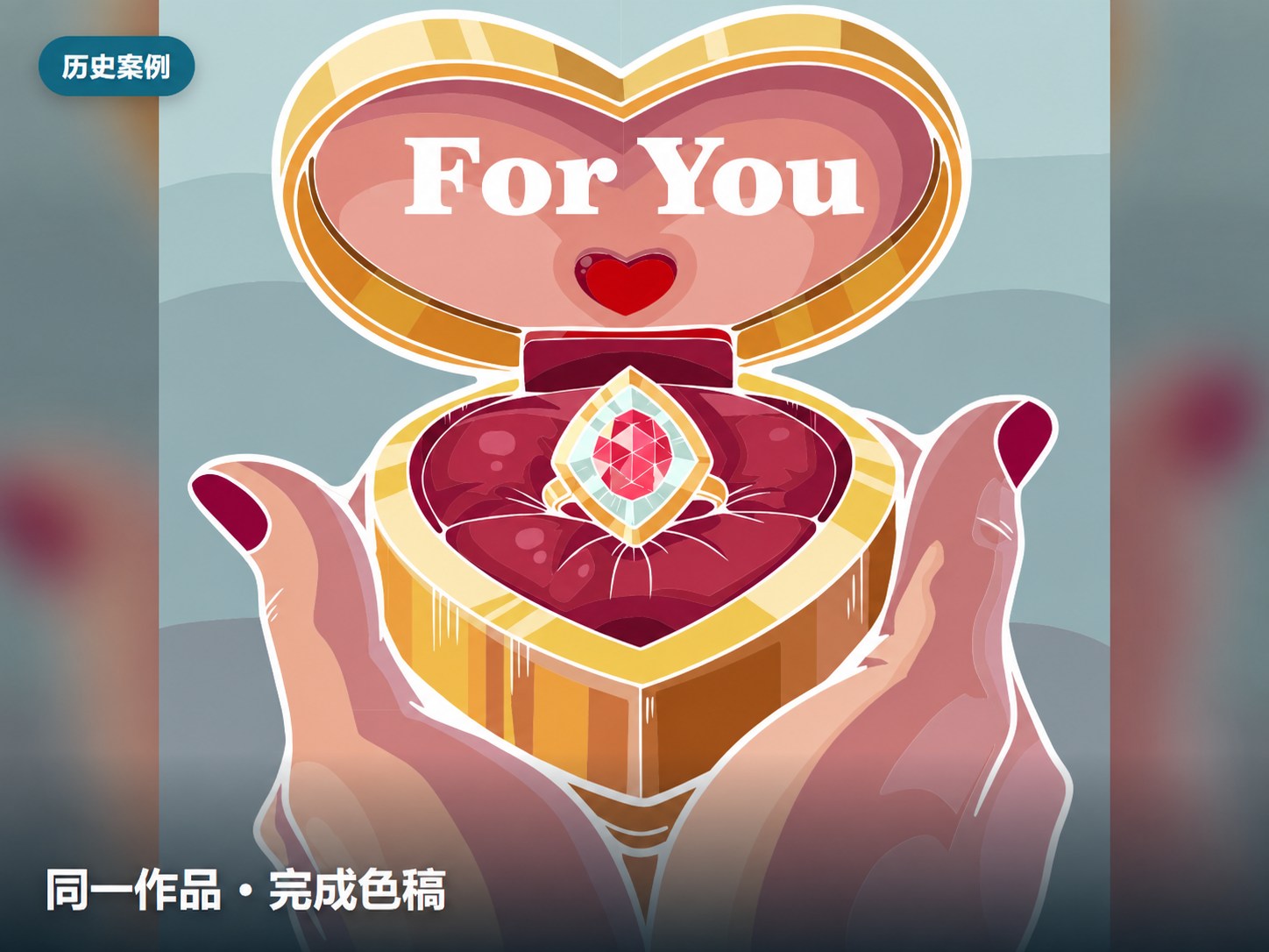 填色线稿与色稿:对应彩色色稿(案例展示版)
