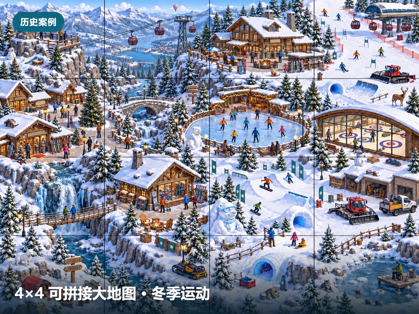大图找物场景:冬季运动主题(案例展示版)